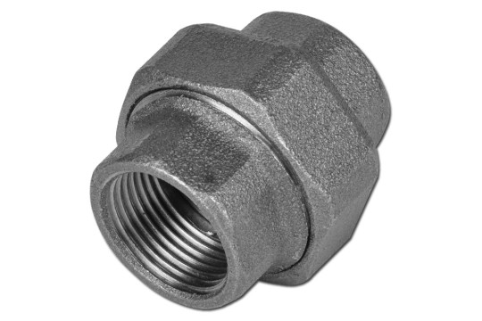 Černé šroubení ploché FF 3/4"