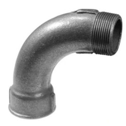 Černý oblouk 6/4" MF 90°