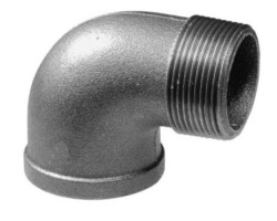 Černé koleno 6/4" MF 90°