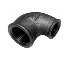 Černé koleno redukované 3/4" x 1/2"  90° FF