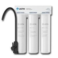 Kuchyňský filtr USTM ULTRA s černou baterií (mikroplasty, chlór, tvrdost) Kuchyňský filtr USTM ULTRA s černou baterií (mikroplasty, chlór, tvrdost)