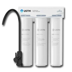 Kuchyňský filtr USTM ULTRA s černou baterií (mikroplasty, chlór, tvrdost)