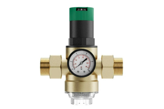 Regulátor tlaku s filtrem a manometrem 40 mcr - 1"