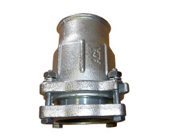 AGAFLEX IK spojka 2 1/2", 74,9-76,6mm, s přírubou, s vnitřním závitem, svěrná, voda, litina/pozink