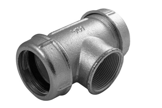 AGAFLEX TK T-kus 1/2", 19,3-22,0m, s vnitřním závitem, svěrný, voda, litina/pozink