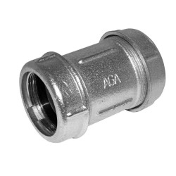 AGAFLEX OK spojka 1 1/4", 39,3-43,1mm, oboustranně svěrná, voda, litina/pozink