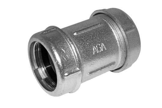 AGAFLEX OK spojka 1 1/4", 39,3-43,1mm, oboustranně svěrná, voda, litina/pozink