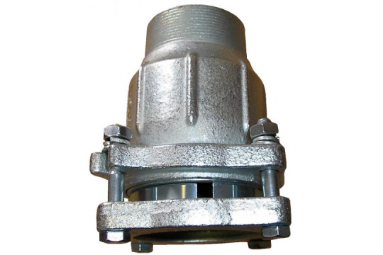 AGAFLEX AK spojka 2 1/2", 74,9-76,6mm, s přírubou, s vnějším závitem, svěrná, voda, litina/pozink