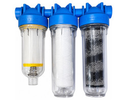 ATLAS HYDRA TRIO 1" öntisztító vízszűrő RSH 50 mcr + FA BX 25 mcr + QA-PRL SX