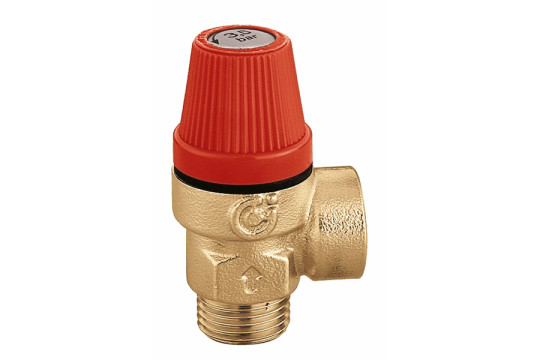 CALEFFI 312 Topenářský tlakový pojistný ventil 1/2" x 1,8 BAR, Tmax 110°C CALEFFI 312 Topenářský tlakový pojistný ventil 1/2" x 1,8 BAR, Tmax 110°C