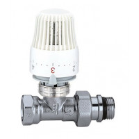 CALEFFI 221S Termostatický radiátorový ventil přímý DN10 - 3/8" PN10 s hlavicí 403 CALEFFI 221S Termostatický radiátorový ventil přímý DN10 - 3/8" PN10 s hlavicí 403