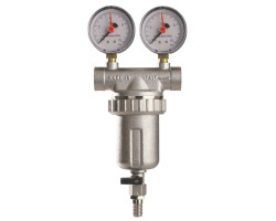 F.A.R.G. 600M Filtr s proplachem DN40 - 6/4" PN16, 400mcr, 80°C, s manometry