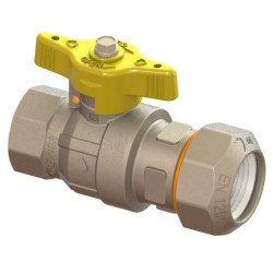 Plynový kohout na PE s vnitřním závitem 1/2" x 20mm