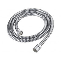 Plastová sprchová hadice 150cm 1/2" x 1/2", CHROM/ČERNÁ Plastová sprchová hadice 150cm 1/2" x 1/2", CHROM/ČERNÁ