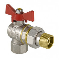 Kulový kohout MF 1/2" SE ŠROUBENÍM PN30 Motýlek, ROHOVÝ Kulový kohout MF 1/2" SE ŠROUBENÍM PN30 Motýlek, ROHOVÝ