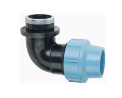 PE Koleno s vnitřním závitem, 110 mm x 3" - na polyetylen