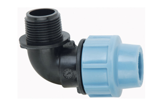 PE Koleno s vnějším závitem, 50 mm x 2" - na polyetylen