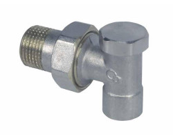 V&G 409 CU15 x 1/2" Radiátorové regulační šroubení rohové, pájecí 