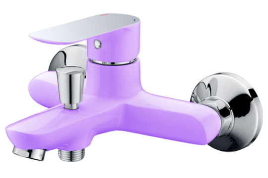 RIO VIOLET 4144V Vanová vodovodní baterie bez příslušenství, CHROM/FIALOVÁ, rozteč 150mm