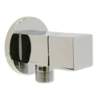 Rohový ventil s keramickým vrškem 1/2" x 3/8" - Chrom, čtyřhranný Rohový ventil s keramickým vrškem 1/2" x 3/8" - Chrom, čtyřhranný