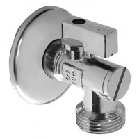 Rohový kulový ventil s filtrem 1/2" x 3/4" - Chrom (5400) Rohový kulový ventil s filtrem 1/2" x 3/4" - Chrom (5400)