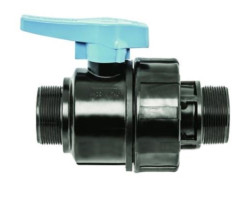 PE Uzavírací kohout 1" x 1" vnější/vnější závit - Polyetylen