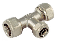 PEXAL Svěrný T-kus redukovaný 18 x 16 x 18 mm