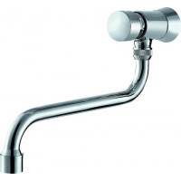 TENDER 15 Výtokový samouzavírací tlačítkový ventil ze zdi s ramínkem "S"20cm, CHROM TENDER 15 Výtokový samouzavírací tlačítkový ventil ze zdi s ramínkem "S"20cm, CHROM