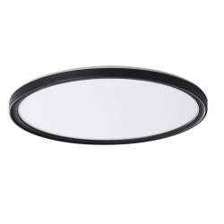 AZPO stropní LED svítidlo, ø 420mm, 22W,3000/4000/6000K, IP54, černá mat
