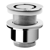 Neuzavíratelná kulatá výpusť pro umyvadla bez přepadu, V 30-45 mm, chrom Neuzavíratelná kulatá výpusť pro umyvadla bez přepadu, V 30-45 mm, chrom