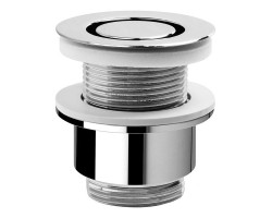 Neuzavíratelná kulatá výpusť pro umyvadla bez přepadu, V 30-45 mm, chrom