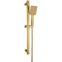 Sprchová souprava hranatá, posuvný držák 680mm, zlato mat Sprchová souprava hranatá, posuvný držák 680mm, zlato mat