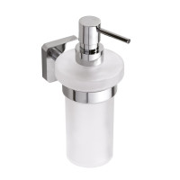 INSIA dávkovač mýdla 230ml, mléčné sklo, chrom INSIA dávkovač mýdla 230ml, mléčné sklo, chrom
