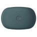 INFINITY OVAL keramické umyvadlo na desku, 55x36 cm, zelená petrol INFINITY OVAL keramické umyvadlo na desku, 55x36 cm, zelená petrol