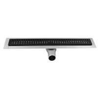 MANUS BLACK nerezový sprchový kanálek s roštem ONDA, 1150x130x55mm MANUS BLACK nerezový sprchový kanálek s roštem ONDA, 1150x130x55mm