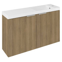 LATUS X umyvadlová skříňka s umyvadlem 80x54,5x22cm, dub cuneo LATUS X umyvadlová skříňka s umyvadlem 80x54,5x22cm, dub cuneo