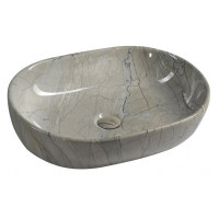 DALMA keramické umyvadlo 59x42x14 cm, grigio DALMA keramické umyvadlo 59x42x14 cm, grigio