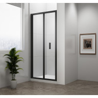 EASY BLACK sprchové dveře skládací 900mm, čiré sklo EASY BLACK sprchové dveře skládací 900mm, čiré sklo