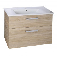 VEGA umyvadlová skříňka 98x60x43,8 cm, 2xzásuvka, dub platin VEGA umyvadlová skříňka 98x60x43,8 cm, 2xzásuvka, dub platin