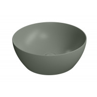 PURA umyvadlo na desku průměr 42 cm, agave mat PURA umyvadlo na desku průměr 42 cm, agave mat