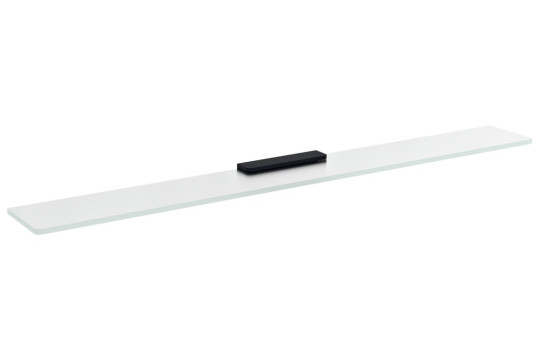 PIRENEI skleněná police 800mm, černá/mléčné sklo PIRENEI skleněná police 800mm, černá/mléčné sklo