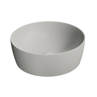 SAND/NUBES keramické umyvadlo na desku průměr 40cm, cenere mat SAND/NUBES keramické umyvadlo na desku průměr 40cm, cenere mat