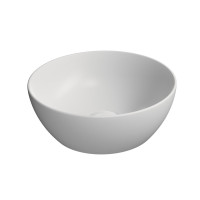 PURA keramické umyvadlo na desku, průměr 32cm, bílá mat PURA keramické umyvadlo na desku, průměr 32cm, bílá mat