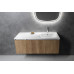 ARECA umyvadlo, litý mramor, 101x51,5cm, pravé, bílá ARECA umyvadlo, litý mramor, 101x51,5cm, pravé, bílá