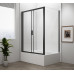 DEEP BLACK obdélníkový sprchový kout 1100x900mm L/P varianta, čiré sklo