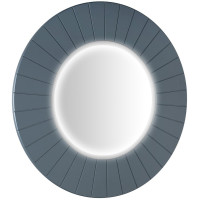 LUMIRO STRIP kulaté zrcadlo s LED osvětlením v rámu ø 90cm, siena LUMIRO STRIP kulaté zrcadlo s LED osvětlením v rámu ø 90cm, siena