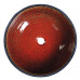 ATTILA keramické umyvadlo, průměr 42,5 cm, tomatová červeň/petrolejová