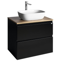 ALTAIR skříňka s deskou 68 cm, černá mat/dub emporio ALTAIR skříňka s deskou 68 cm, černá mat/dub emporio