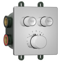 SMARTSELECT podomítková sprchová termostatická baterie, box, 2 výstupy, chrom SMARTSELECT podomítková sprchová termostatická baterie, box, 2 výstupy, chrom