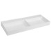 GODIVA dvojumyvadlo 119x44cm, bez otvoru pro baterii, litý mramor, bílá GODIVA dvojumyvadlo 119x44cm, bez otvoru pro baterii, litý mramor, bílá